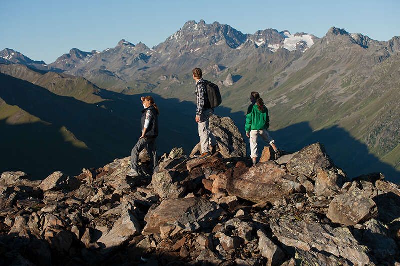 Hiking in Paznaun in Tyrol