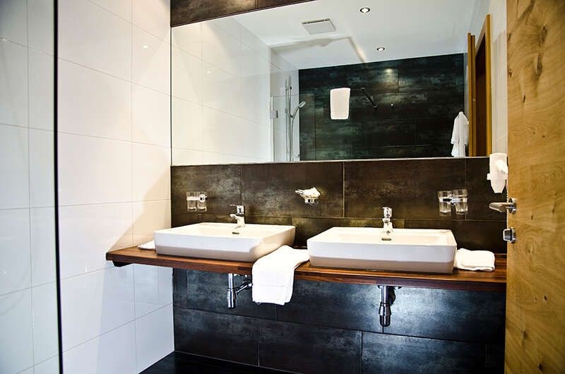 Bathroom in Apartment Top 3 in Chalet Barbara in Tyrol