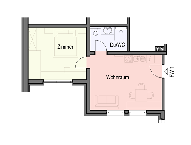 Floor plan of Apartment Top 1 in Chalet Barbara